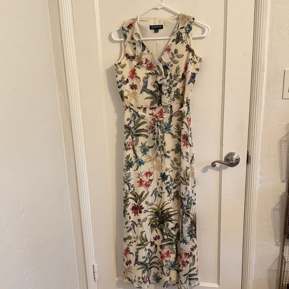 INC International Concepts Tropical Print Sleeveless Dress Sz 2